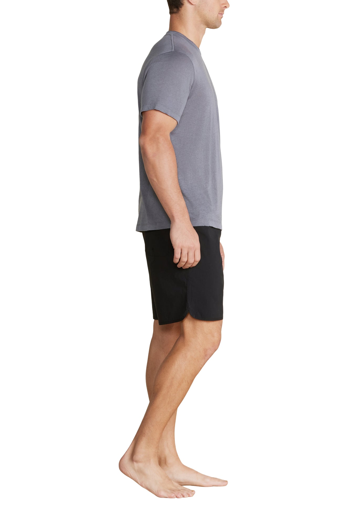 Mens | Elasticated Waist Boardshort | Black