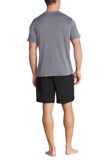 Mens | Elasticated Waist Boardshort | Black
