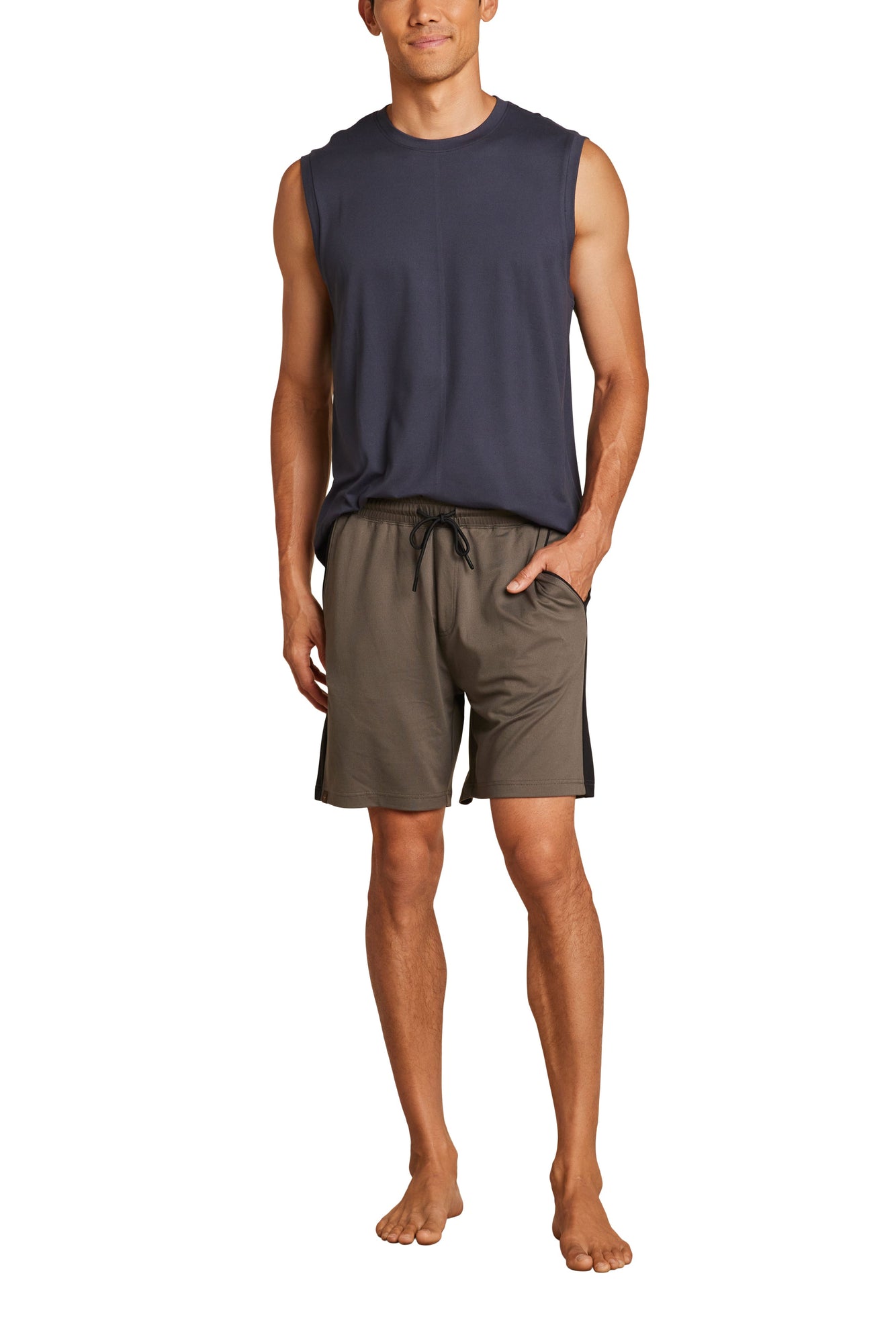 Mens | ButterChic Track Short | Olive Branch