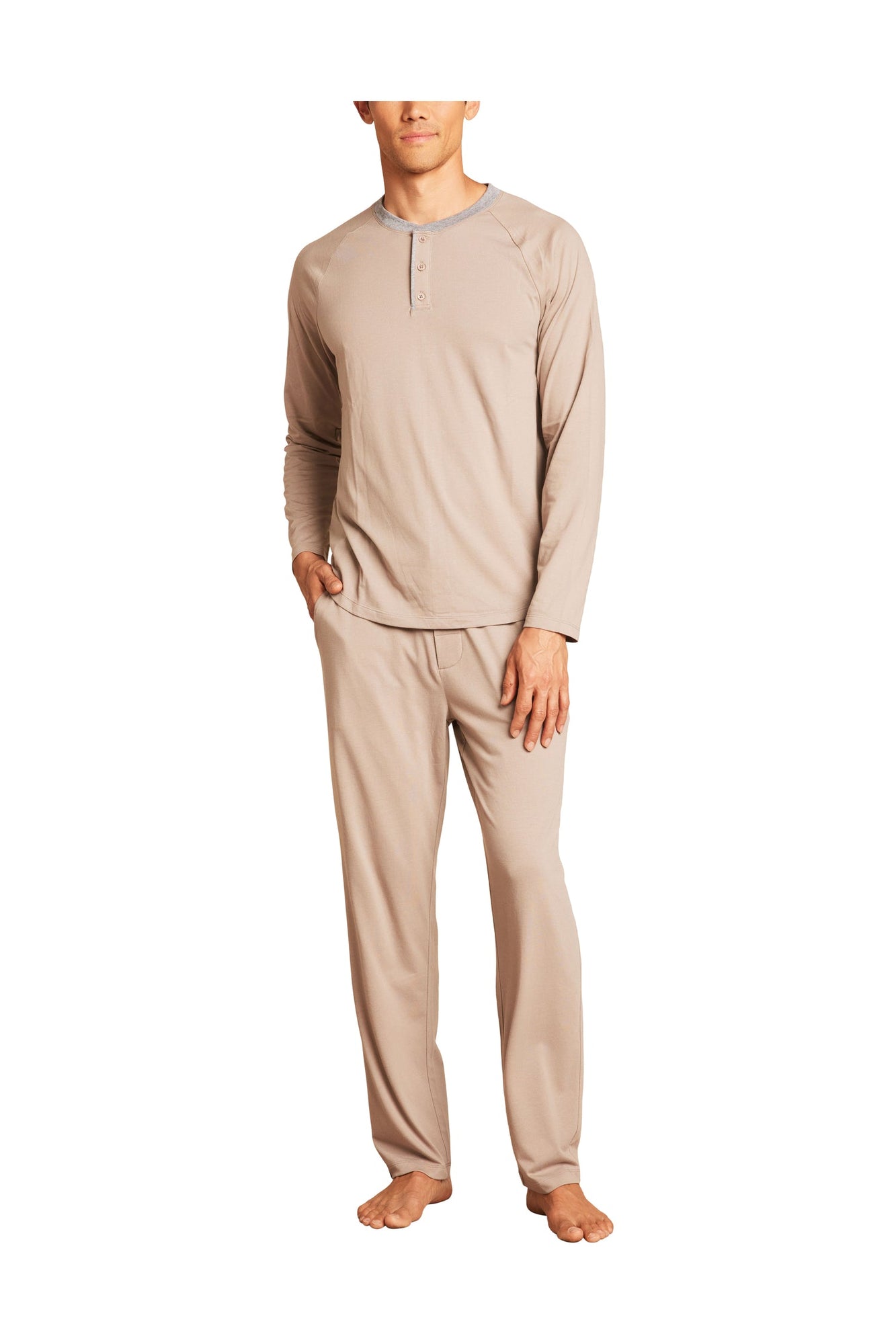 Mens | Malibu Collection Triblend Henley | Nickel