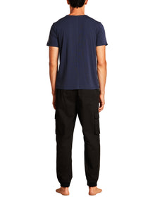 Mens | Malibu Collection Lightweight Jersey Graphic Tee | Indigo