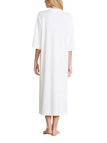 Womens | CozyTerry Placket Caftan | Pearl