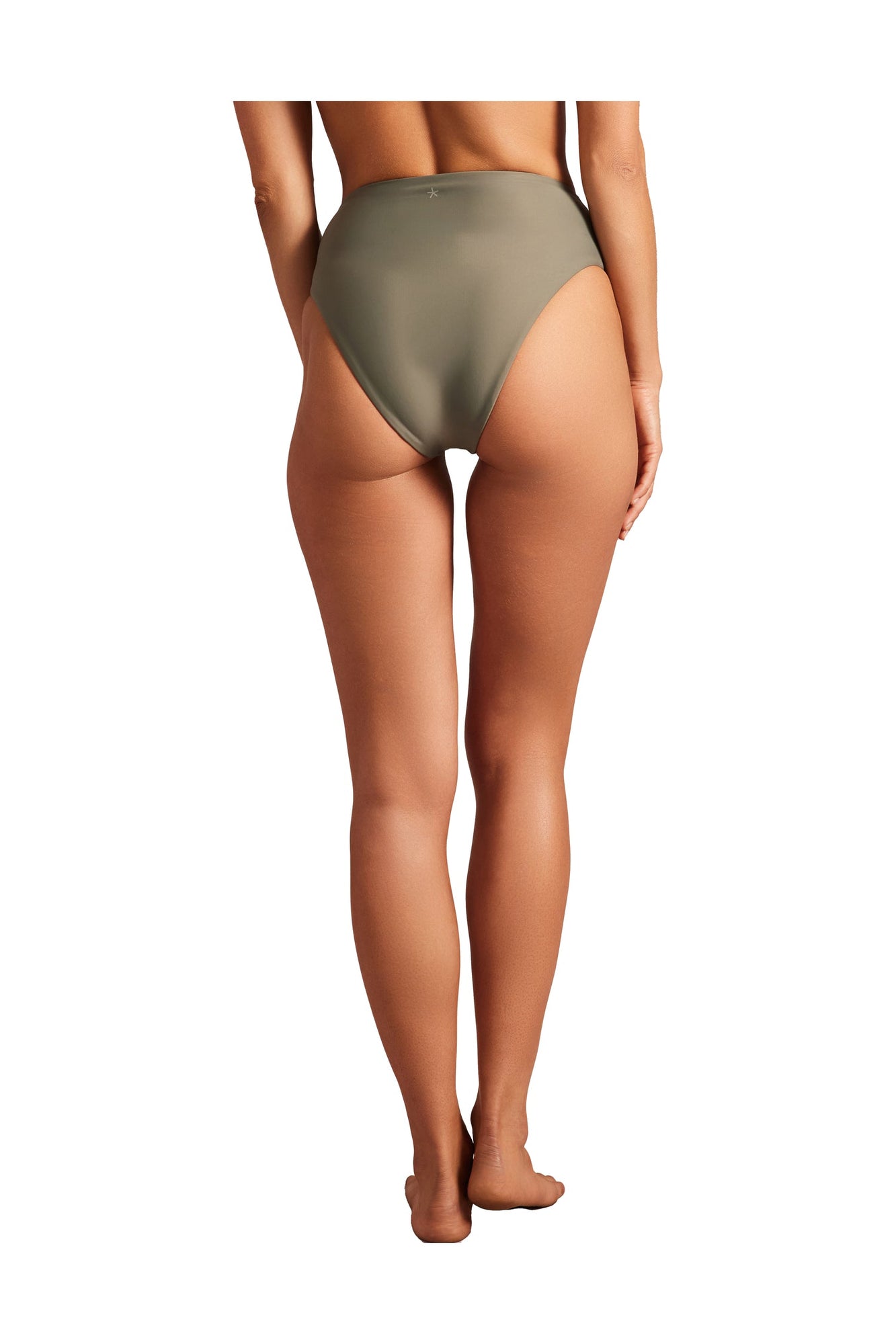 Womens | High Waist Bikini Bottom | Carbonite