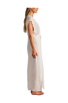 Womens | Tulip Hem Maxi Dress | White