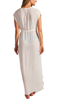 Womens | Tulip Hem Maxi Dress | White