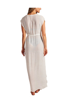 Womens | Tulip Hem Maxi Dress | White