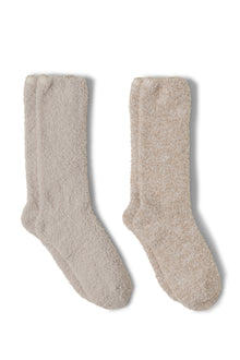 Womens | CozyChic Sock Set - 2 Pair | Stone Multi