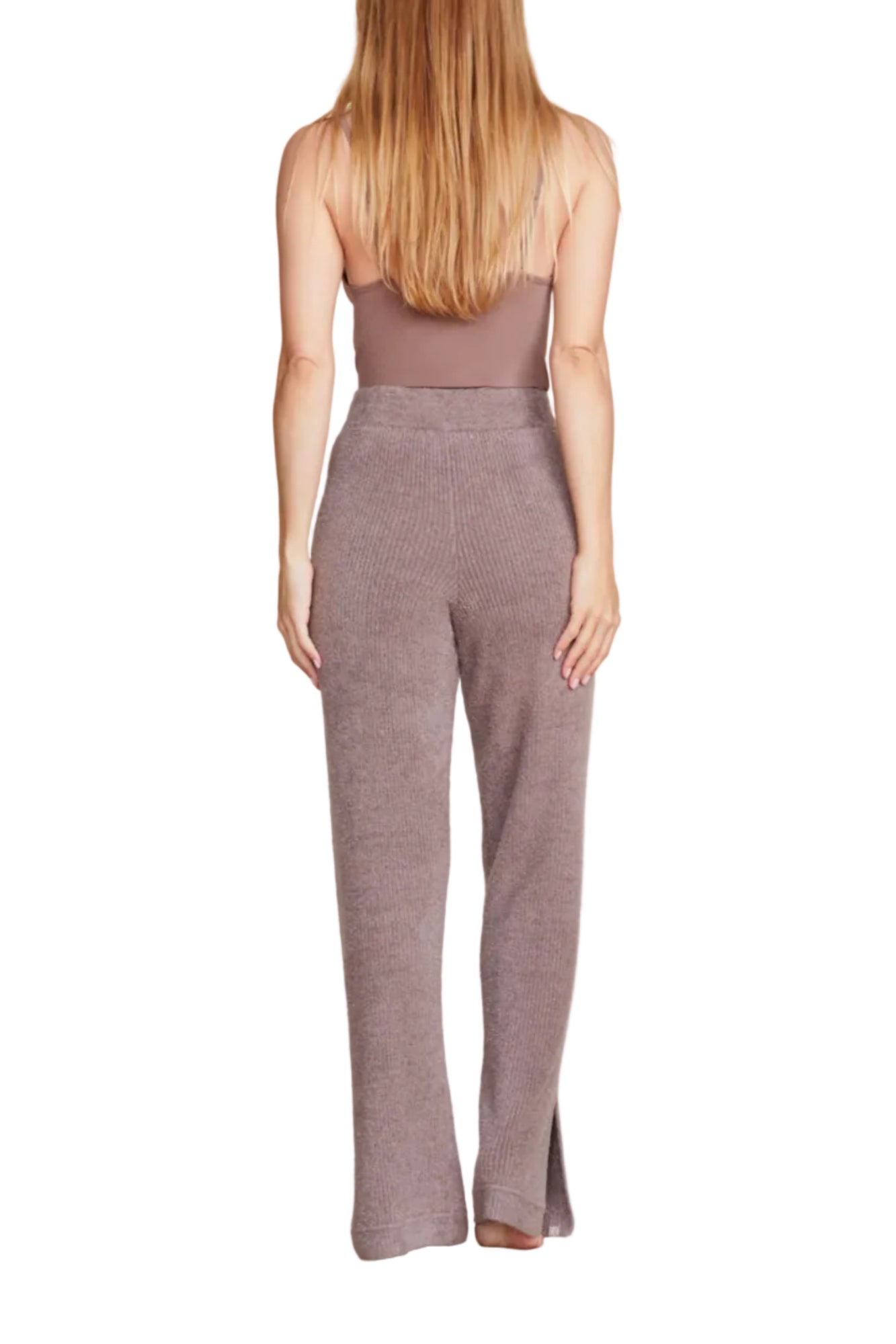 Womens | Cozychic Lite Pinched Seam Slit Pant | Driftwood