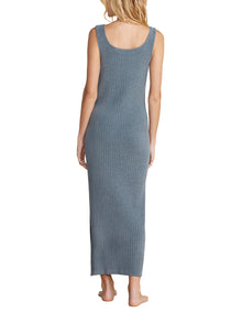 Womens | CozyChic Ultra Lite Ribbed Square Neck Dress | Blue Cove