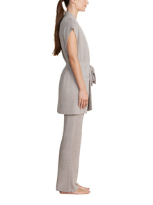 Womens | CozyChic Ultra Lite Waist Tie Vest | Pewter
