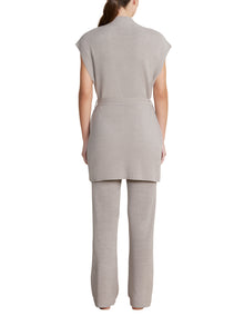 Womens | CozyChic Ultra Lite Waist Tie Vest | Pewter