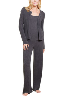Womens | CozyChic Ultra Lite Ribbed Button Cardigan | Carbon