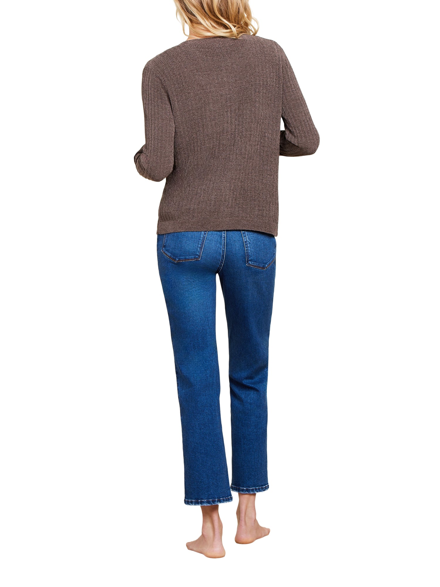 Womens | CozyChic Ultra Lite Ribbed Button Cardigan | Java