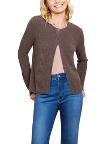 Womens | CozyChic Ultra Lite Ribbed Button Cardigan | Java