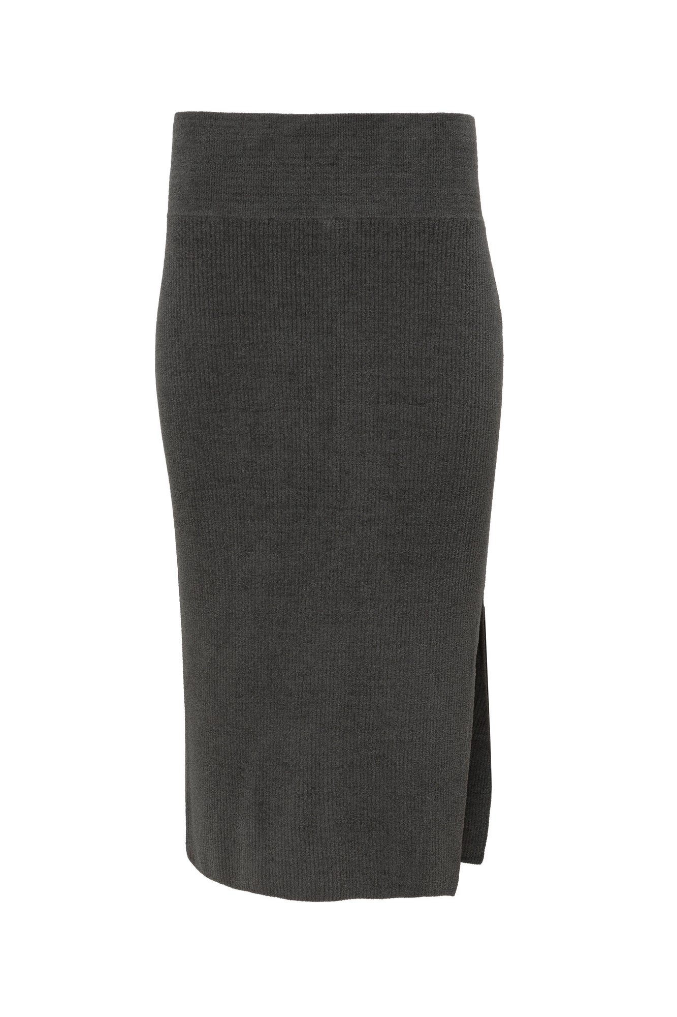 Womens | CozyChic Ultra Lite Ribbed Midi Skirt | Carbon