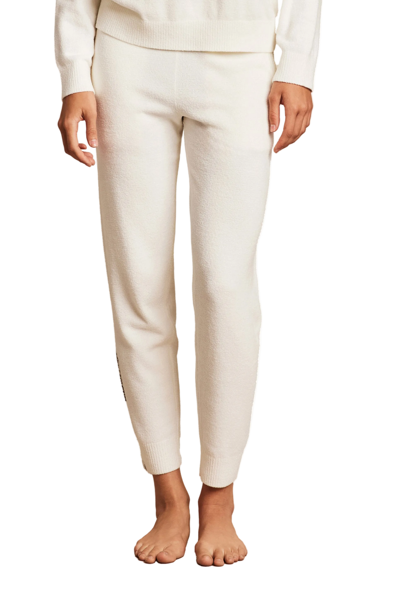 Womens | CozyChic Ultra Lite Embroidered Heart Pant | Pearl/Carbon