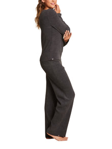 Womens | CozyChic Ultra Lite Ribbed Long Sleeve | Carbon