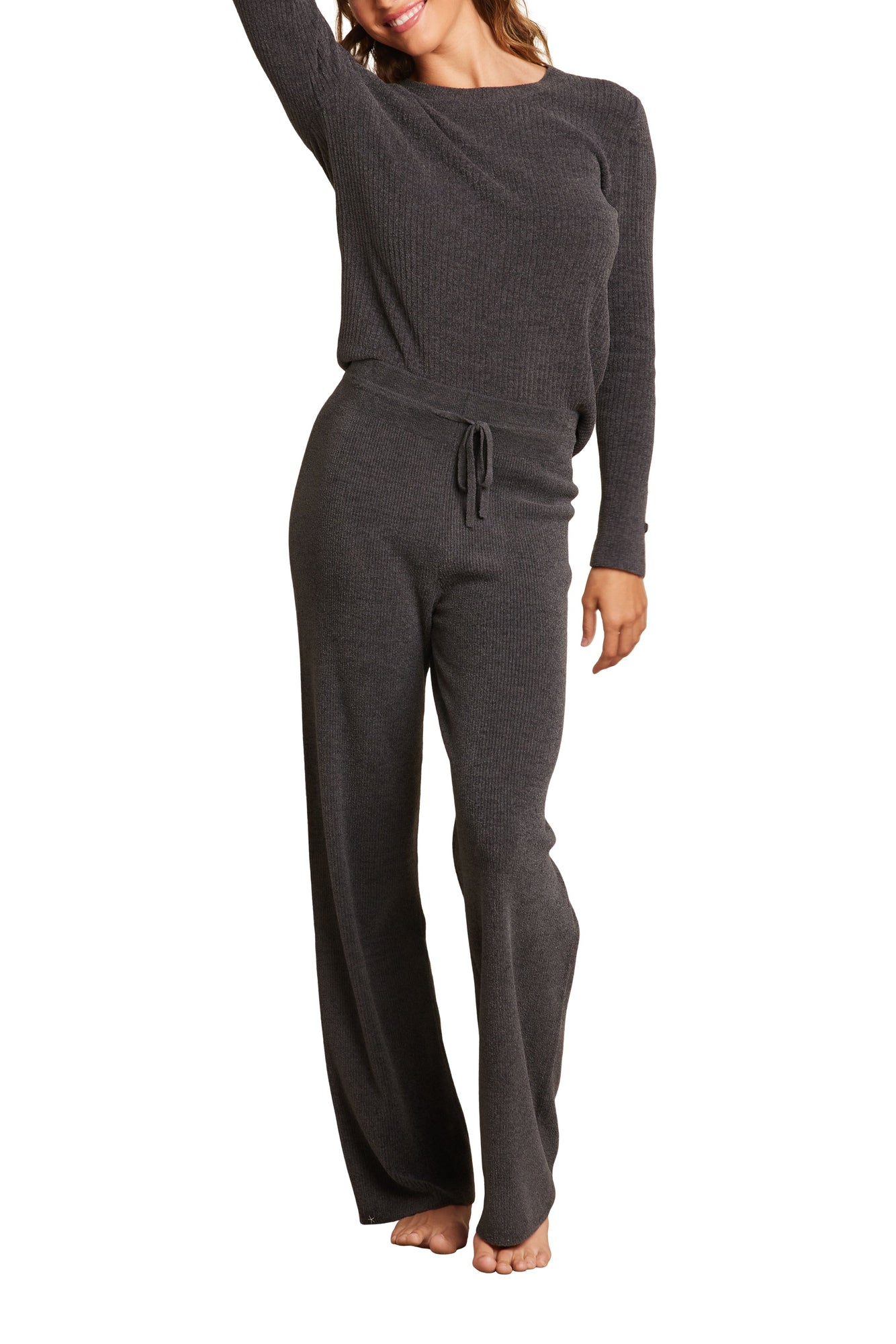 Womens | CozyChic Ultra Lite Fine Rib Pant | Carbon