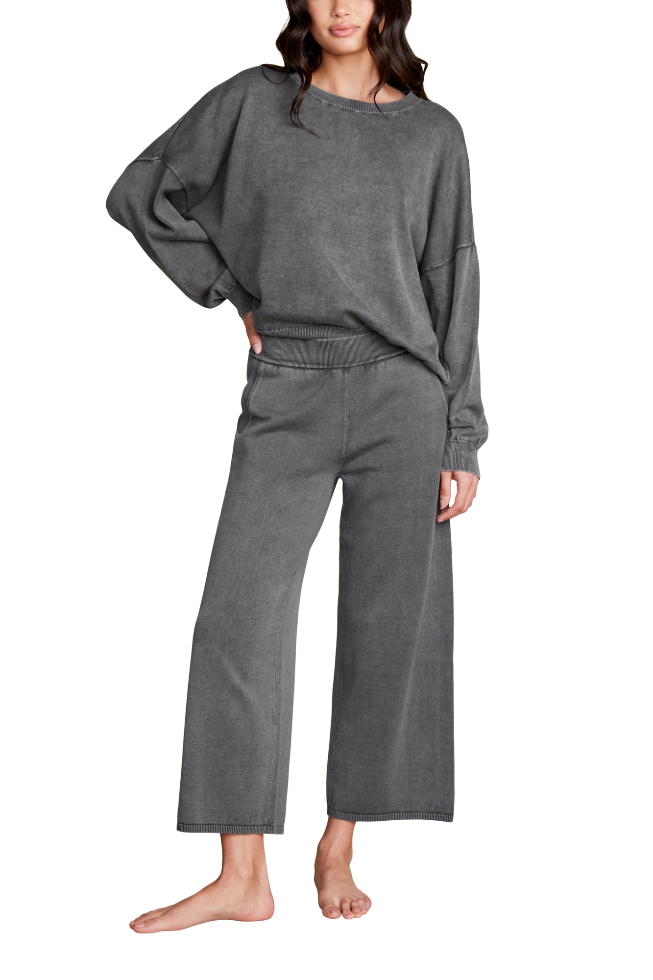 Womens | SunBleached Cropped Pant | Faded Black