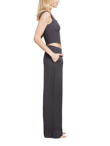Womens | Malibu Collection Ultra Soft Rib Cropped Tank | Carbon
