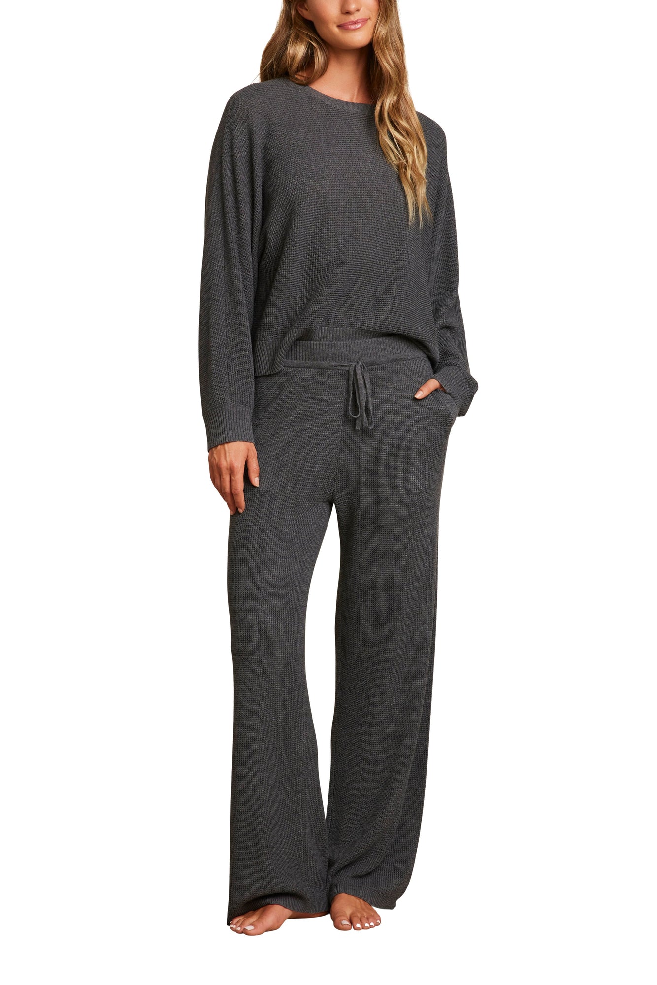Womens | Luxeblend Waffle Knit Ankle Pant | Anchor