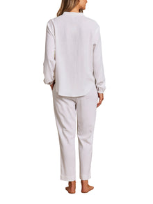 Womens | Linen Blend Blouse | White