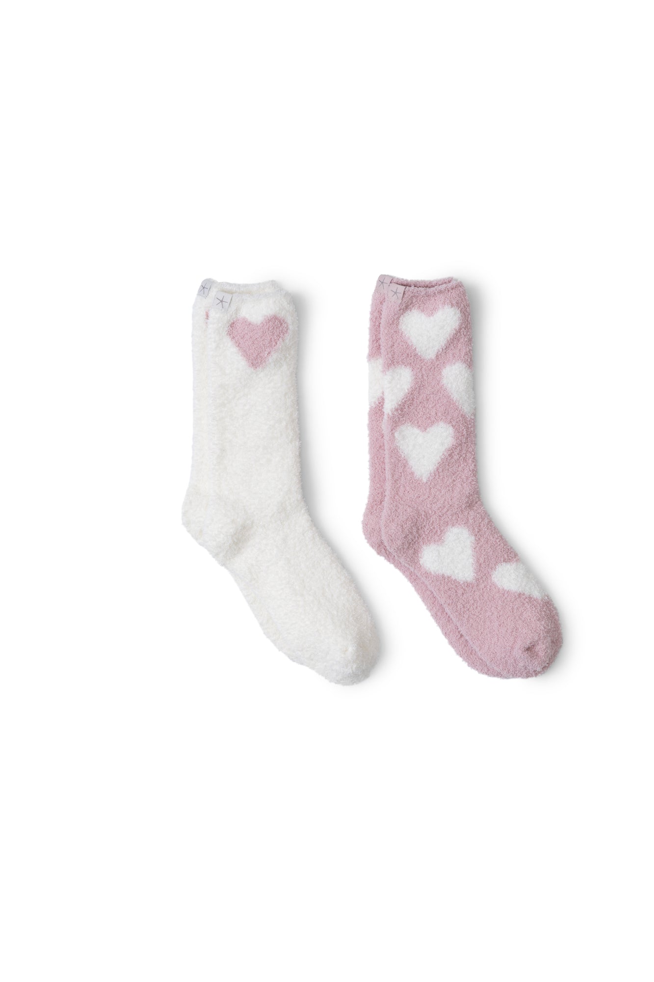 Youth | CozyChic Heart Sock Set | Pink Peonie/Pearl