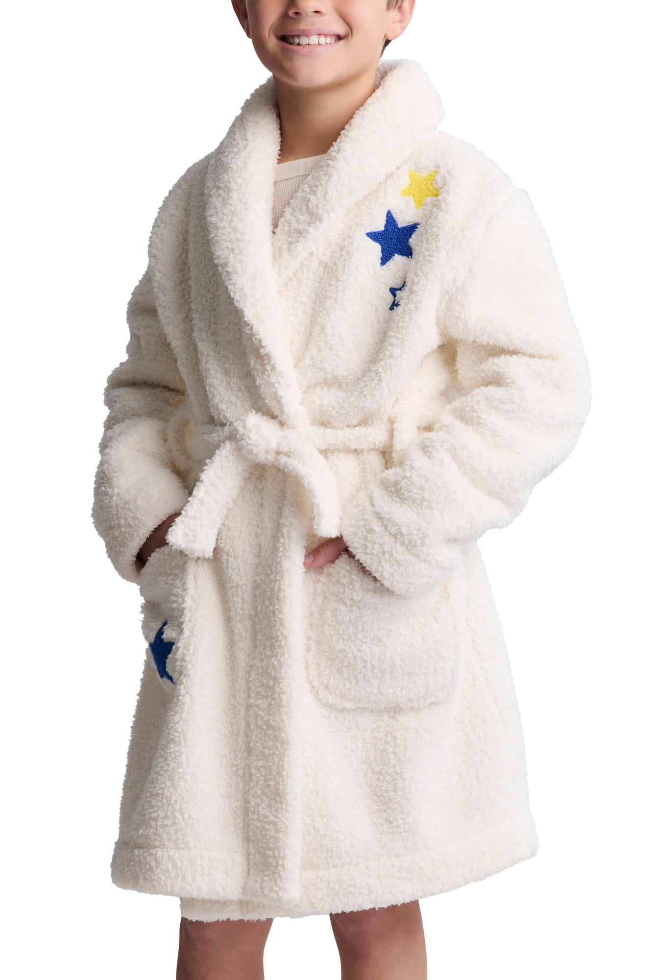 Youth | Brushed CozyChic Embroidered Planet Robe | Cream