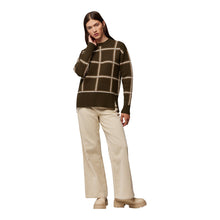 Belen Responsible Wool Blend Jacquard Plaid Sweater | Cedar