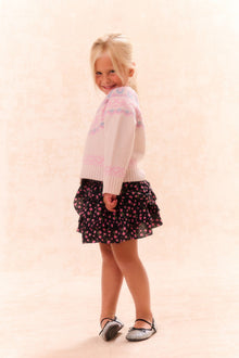 Girls Billie Cotton Floral Skirt | Pink Noir