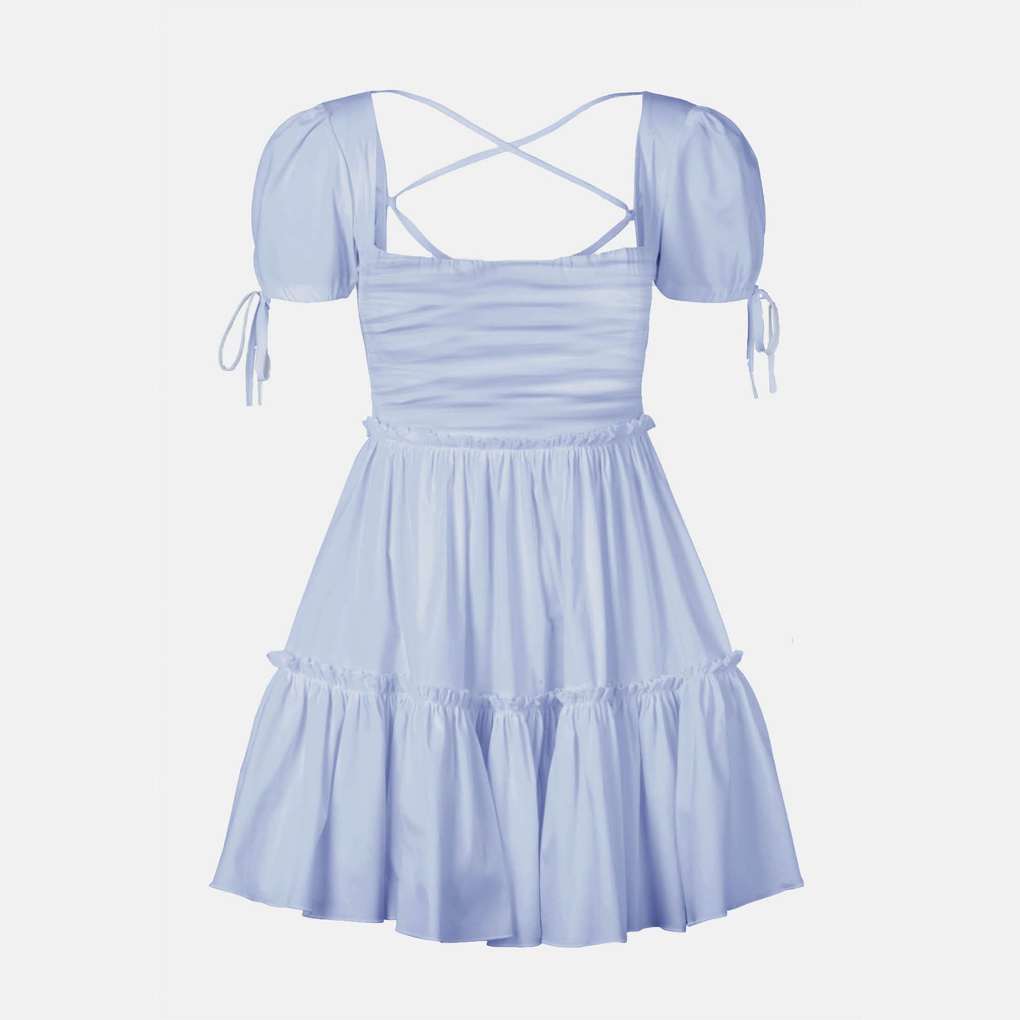 OW Collection Blanc Dress | Dusty Blue