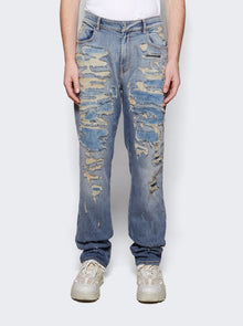 Men | Givenchy | Jeans In Rip And Repair Denim | Light Blue