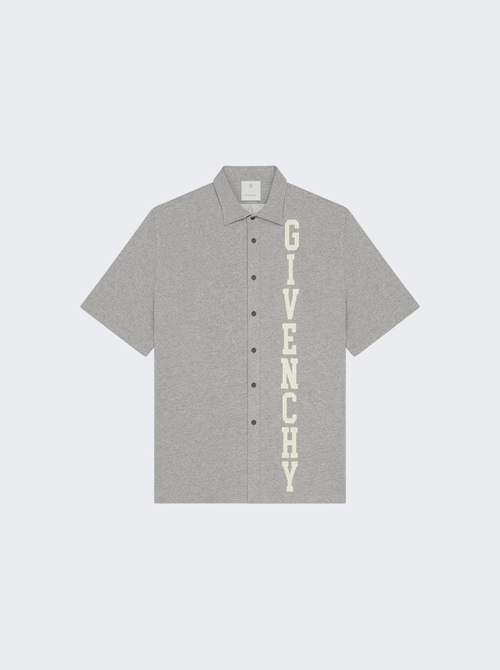 Men | Givenchy | Short Sleeve Shirt | Light Grey Mélange