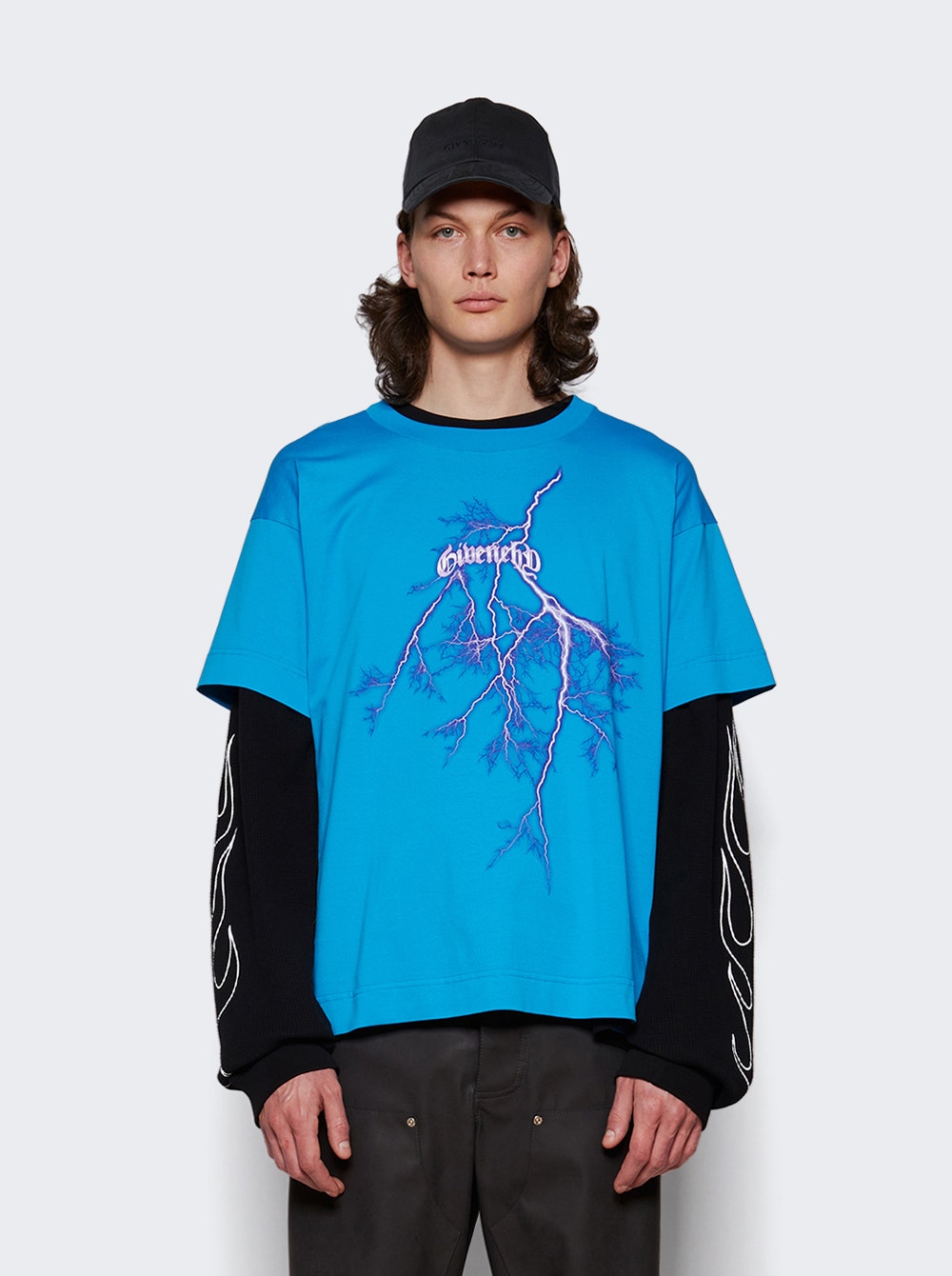 Men | Givenchy | Boxy Short Sleeve Tee Bright | Blue