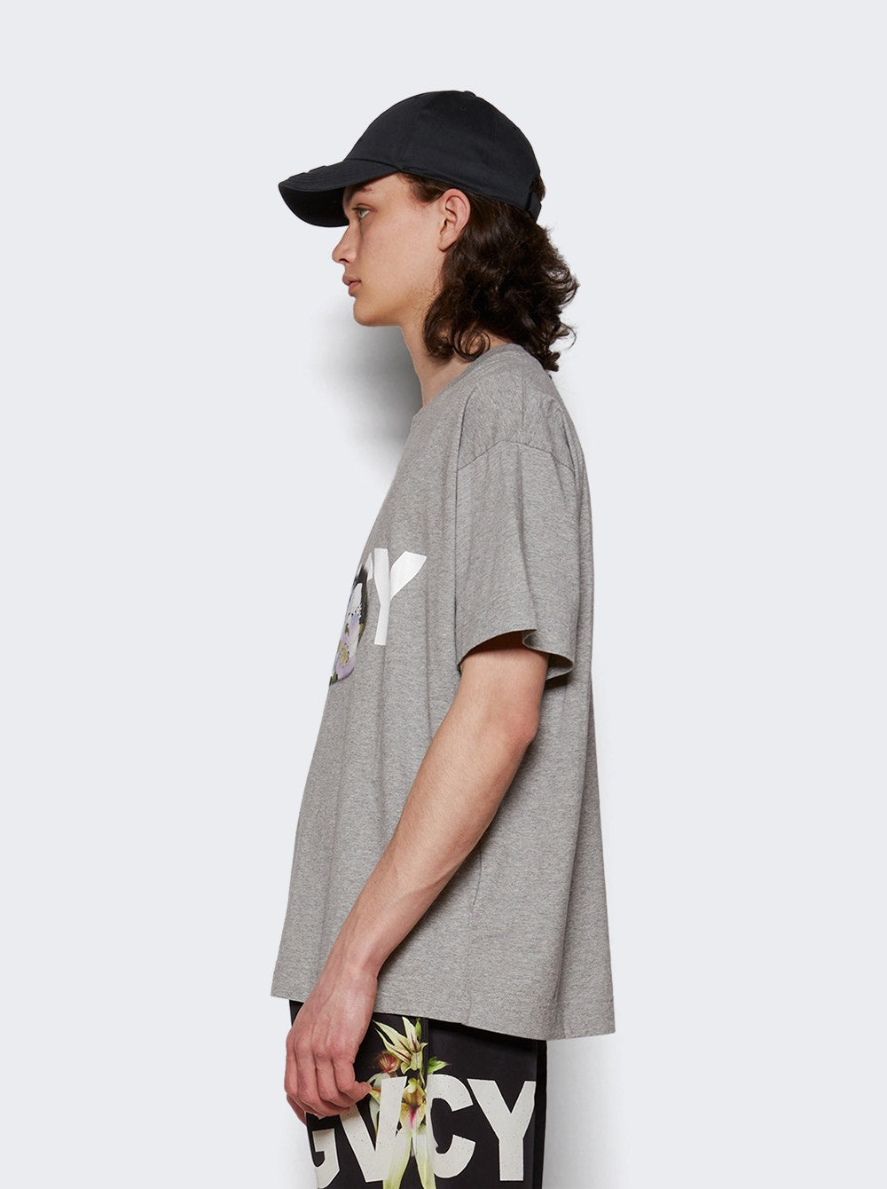 Men | Givenchy | Boxy Short Sleeve Tee | Light Grey Mélange