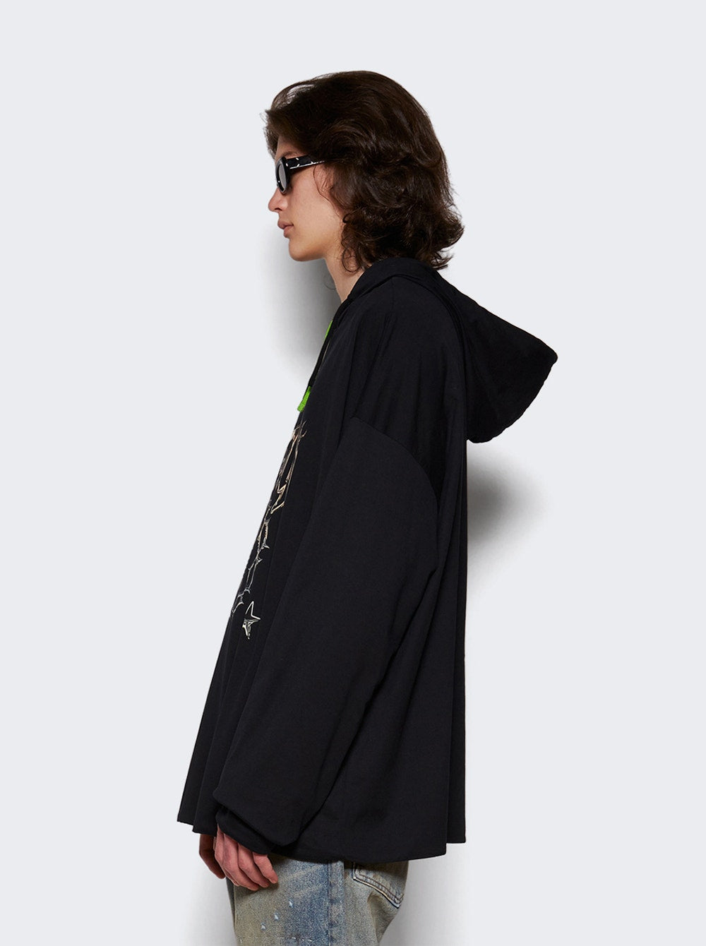 Men | Givenchy | Graphic Vintage Hoodie Black | Multi