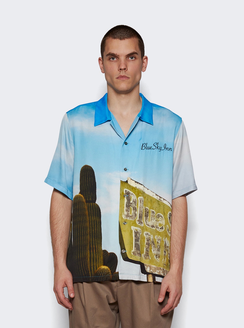 Men | Blue Sky Inn | Cactus Sign Shirt | Blue