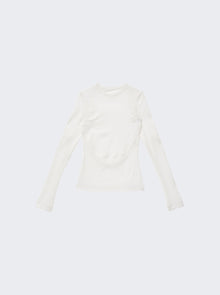 Women | Givenchy | Triple Stitched Open Cuts Top | White