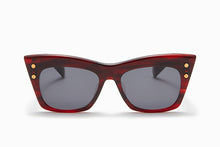 Womens | B - II Sunglass | Red Swirl - Gold | Rose Gradient