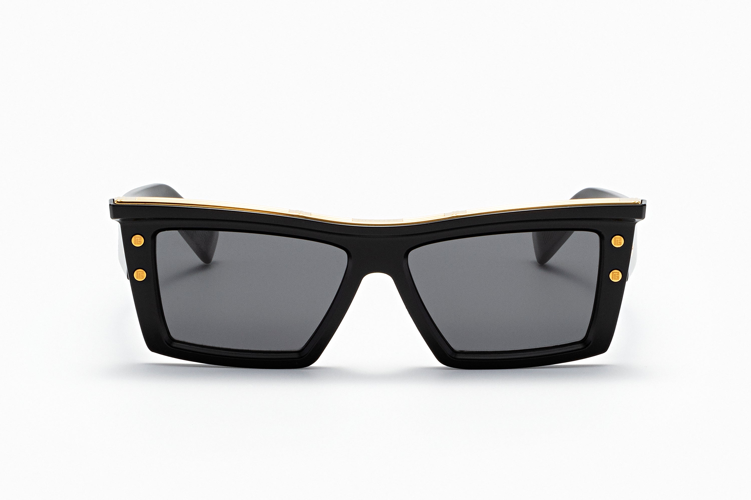 Womens | B - VII Sunglass | Black - Gold | Dark Grey