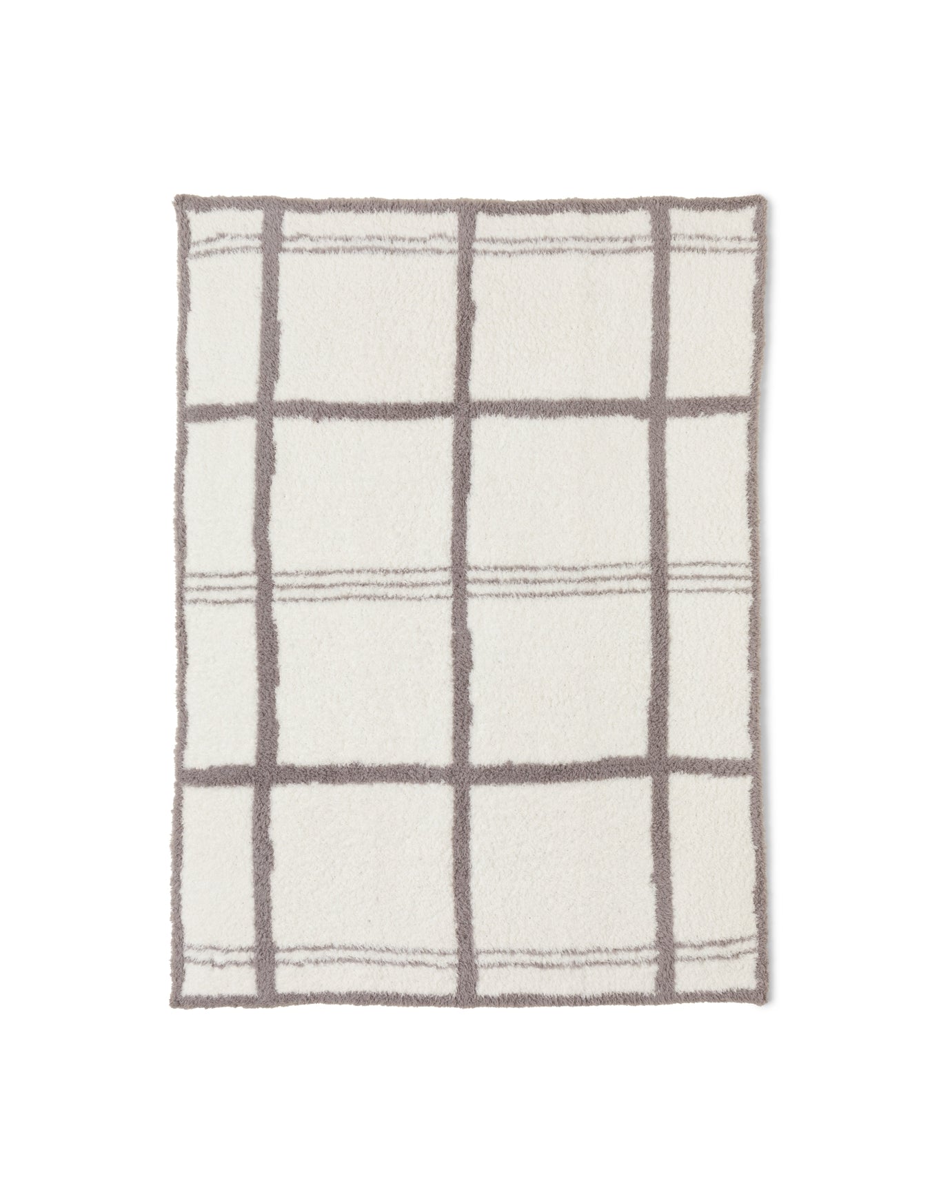 Baby | CozychicGrid Plaid Stroller Blanket 30" X 40" | Cream-Beach Rock