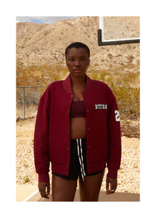 Better League Varsity Jacket | Burgundy