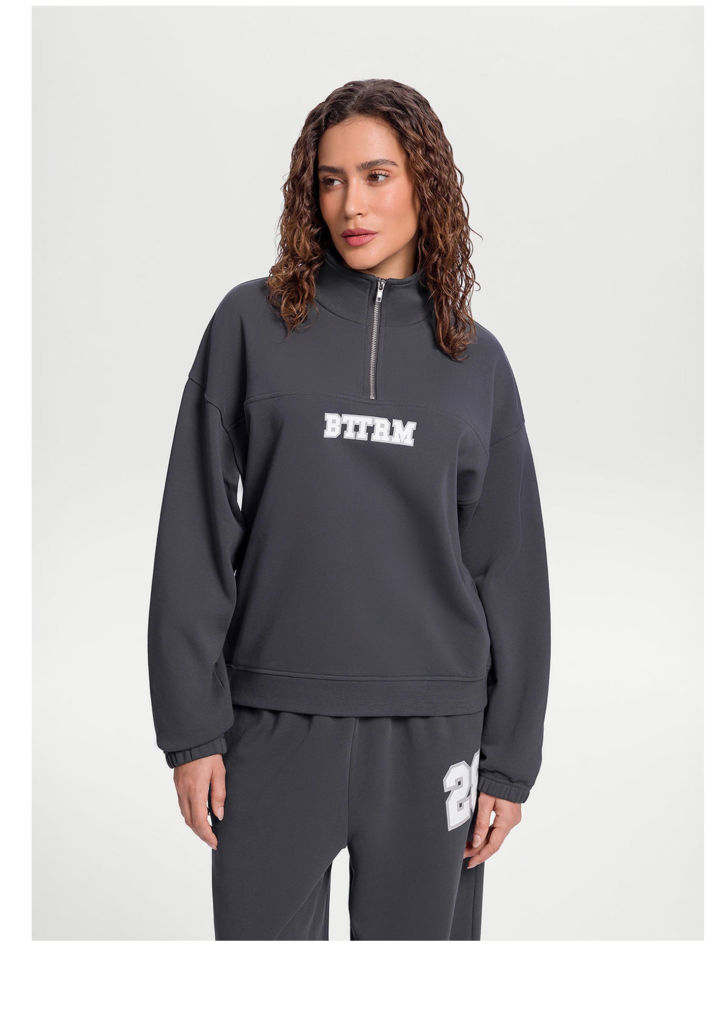 Better League Zip Sweatshirt | Charcoal