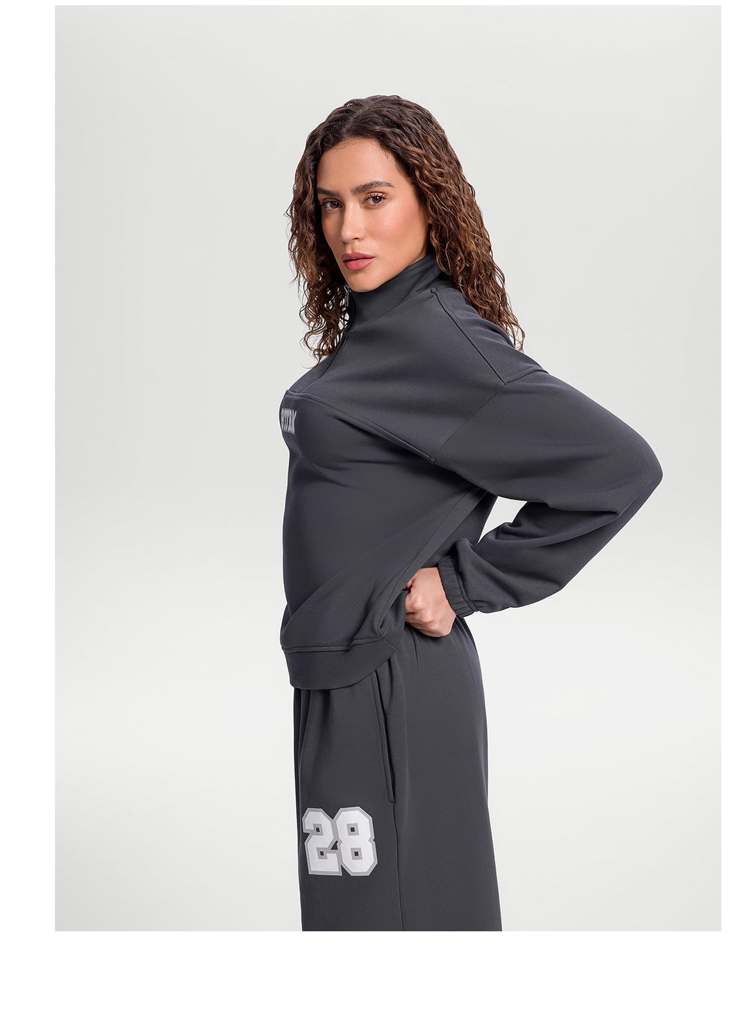 Better League Zip Sweatshirt | Charcoal