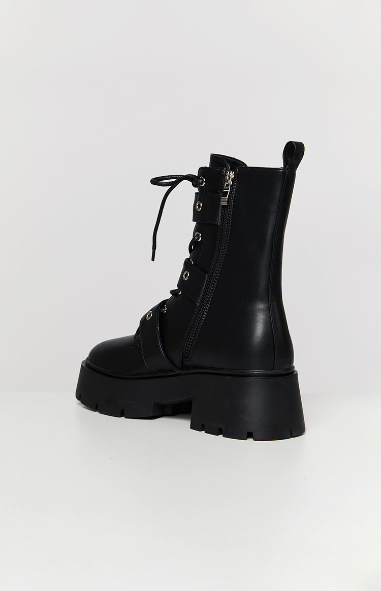 Billini Xyola Buckle Up Boots | Black