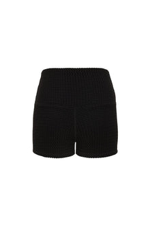 Micro Bike Short | Black Crochet