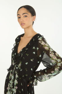 Brighton Dress | Black Floral Alley