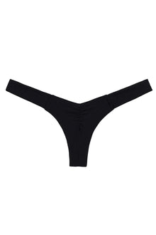 Uno Bikini Bottom | Black Rib