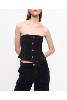 Blue Washed Corduroy Top | Sky Captain