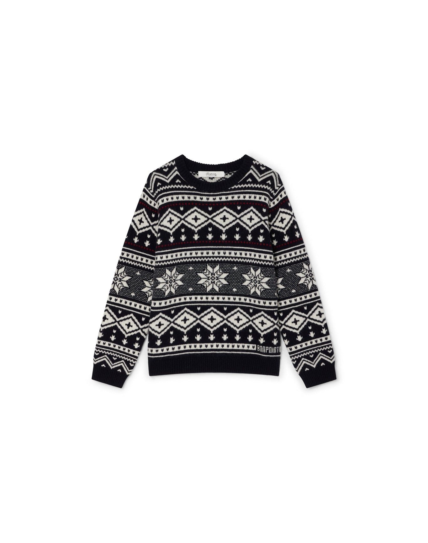 Boys | Jacquard Cashmere Sweater | 10Y-14Y | Navy